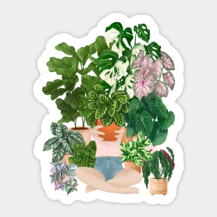 Me and my plants Sticker